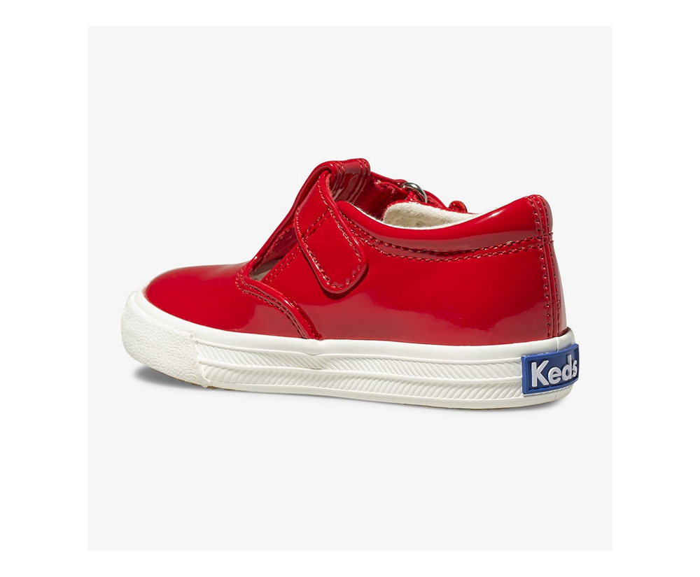 Slip Ons Keds Enfant Rouge - Daphne Patent - 420-RVDIKX